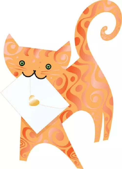 Marmalade Ginger Cat 3D Greeting Card with Envelope