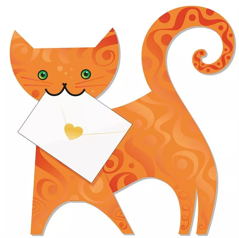 Marmalade Ginger Cat 3D Greeting Card with Envelope