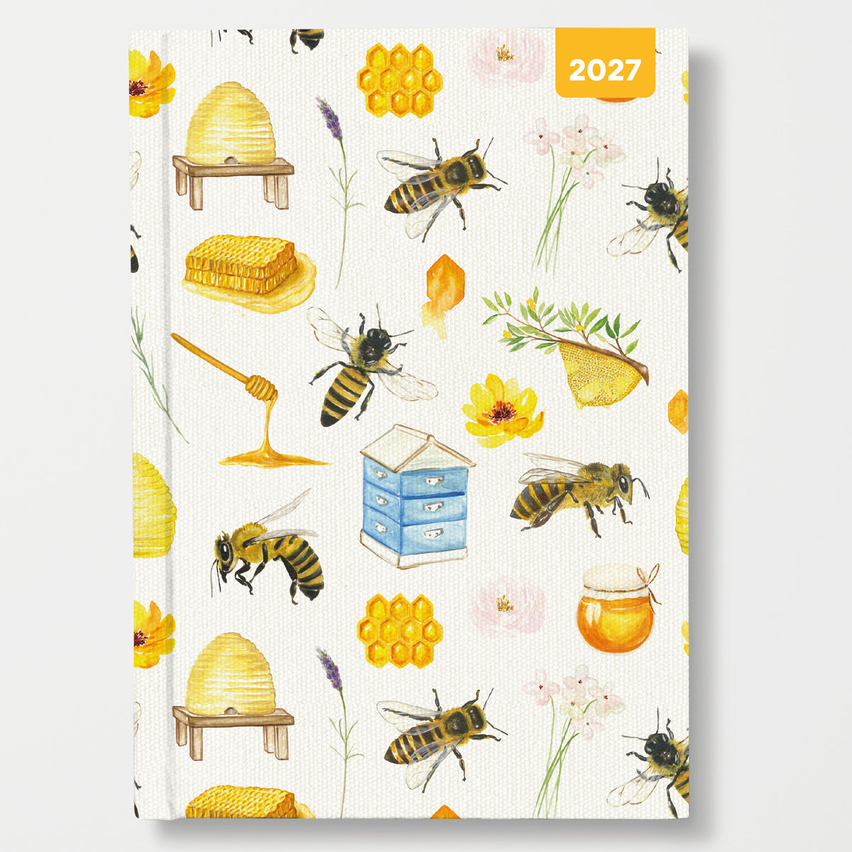 Honey Bees A5 Padded Diary