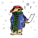 Paddington Bear Goes Carol Singing Pack of 8 Christmas Cards