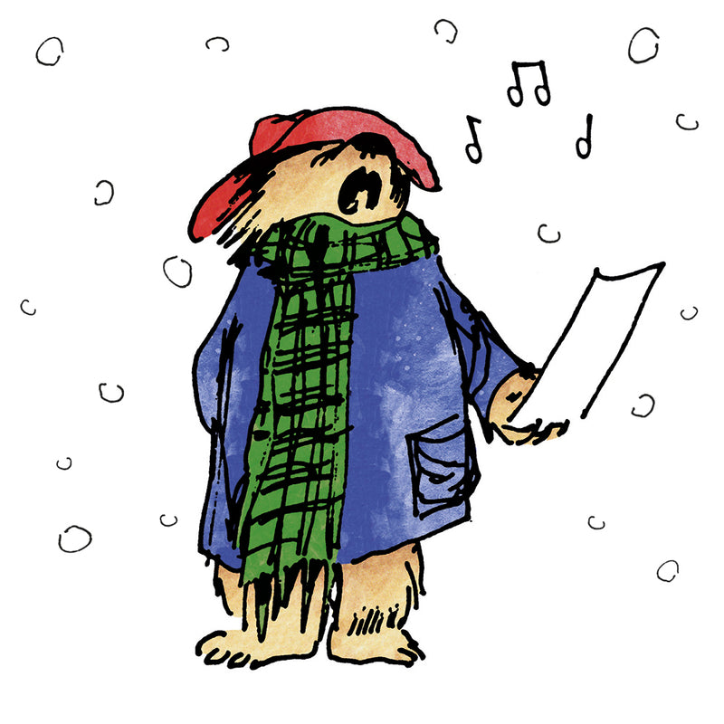 Paddington Bear Goes Carol Singing Pack of 8 Christmas Cards