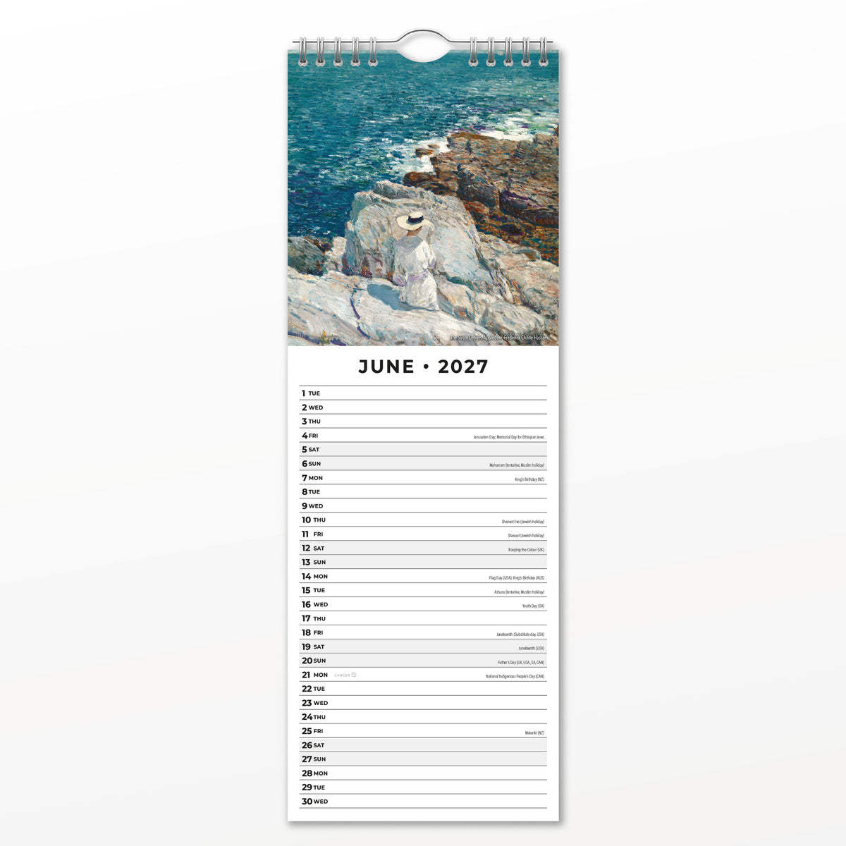 Impressionists 2027 Slim Wall Calendar