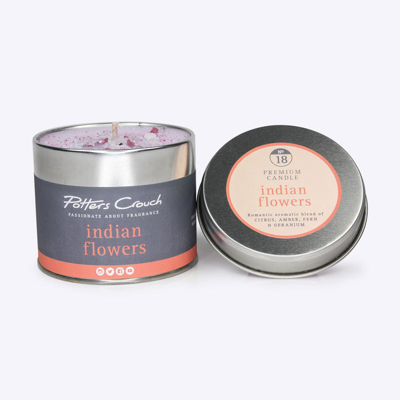 Potters Crouch - Candle Tin - Indian Flowers