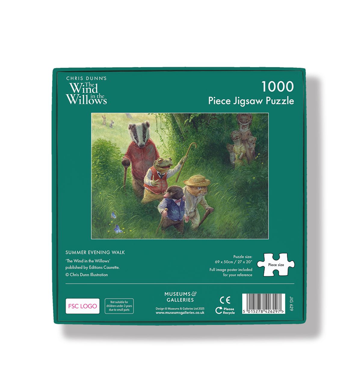 Wind in the Willows Summer Evening Walk 1000 Piece Jigsaw Puzzle - Bee's Emporium