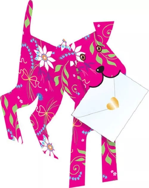 Joli Terrier Dog 3D Greeting Card with Envelope