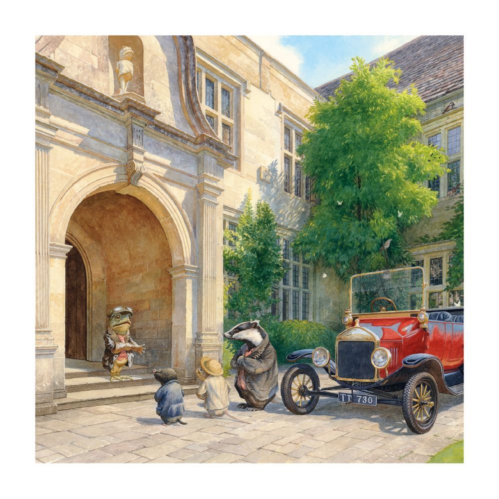 Wind in the Willows - No More Cars, Mr Toad Blank Greeting Card with Envelope - Bee's Emporium