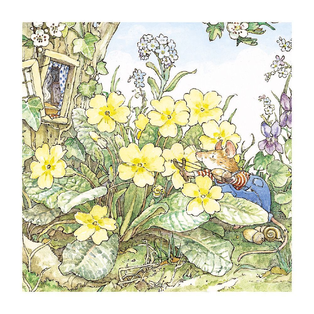 Brambly Hedge - Acorn Ambush Blank Greeting Card with Envelope - Bee's Emporium