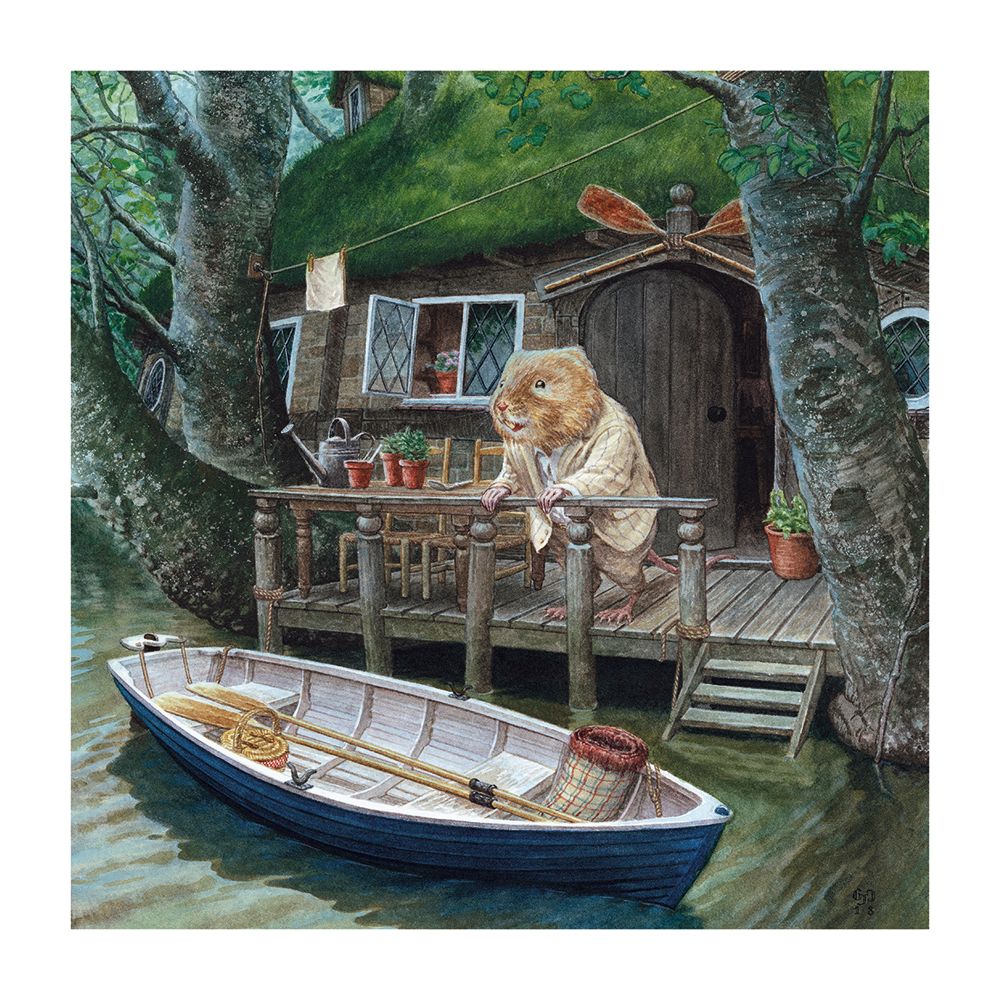 Wind in the Willows - Ratty's House Blank Greeting Card with Envelope - Bee's Emporium