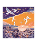 Coastal Path by Annie Soudain Blank Greeting Card with Envelope