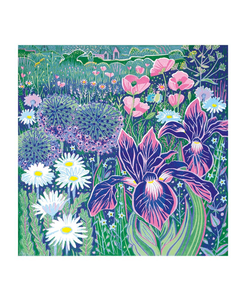 The High Garden by Annie Soudain Blank Greeting Card with Envelope - Bee's Emporium