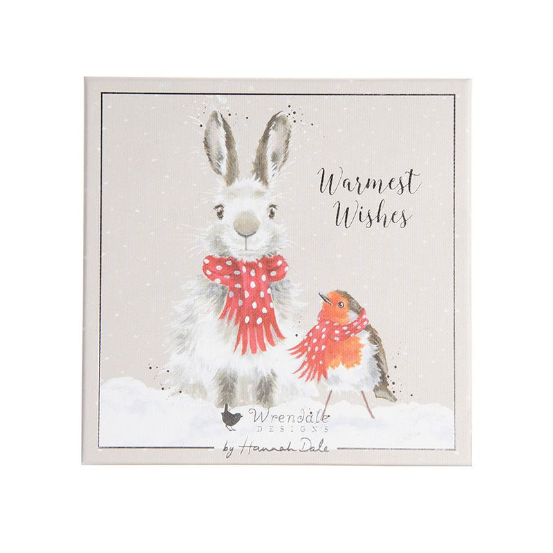 Wrendale Designs Snow Angels Rabbit and Robin Box of 8 Christmas Cards