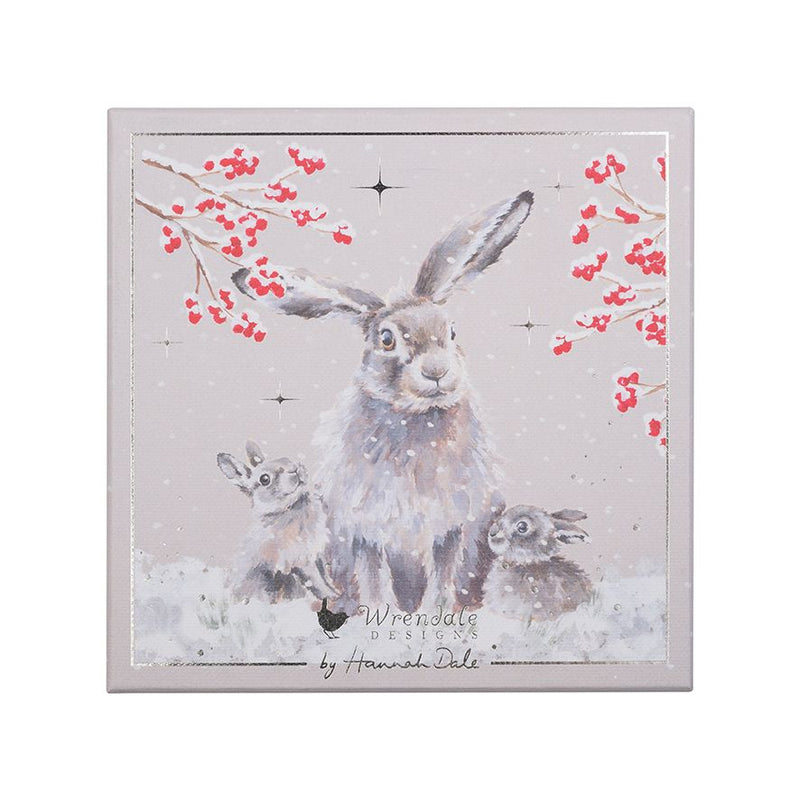 Wrendale Designs Snowfall Winter Hares Box of 8 Christmas Cards