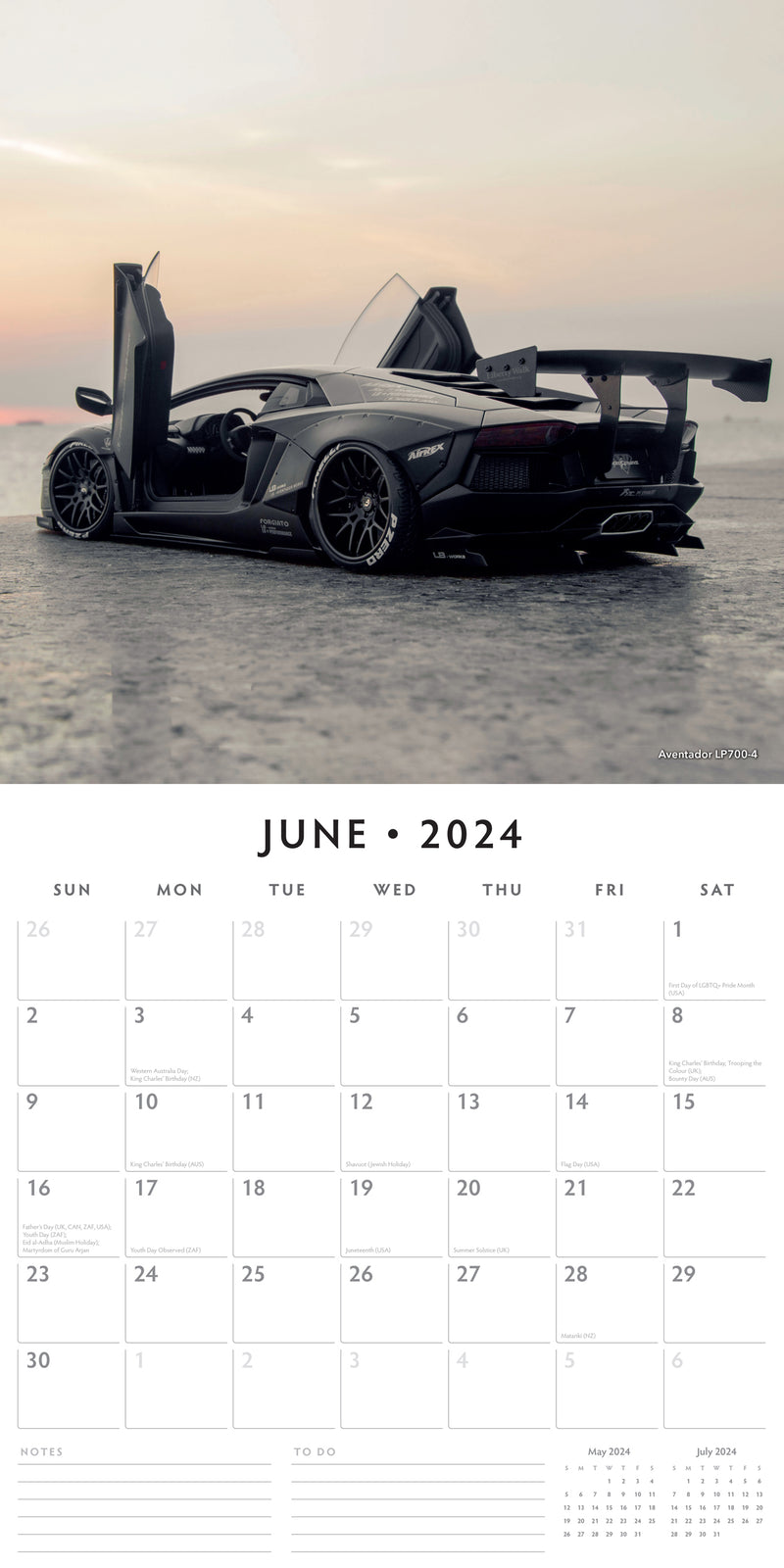 2024 Square Wall Calendar