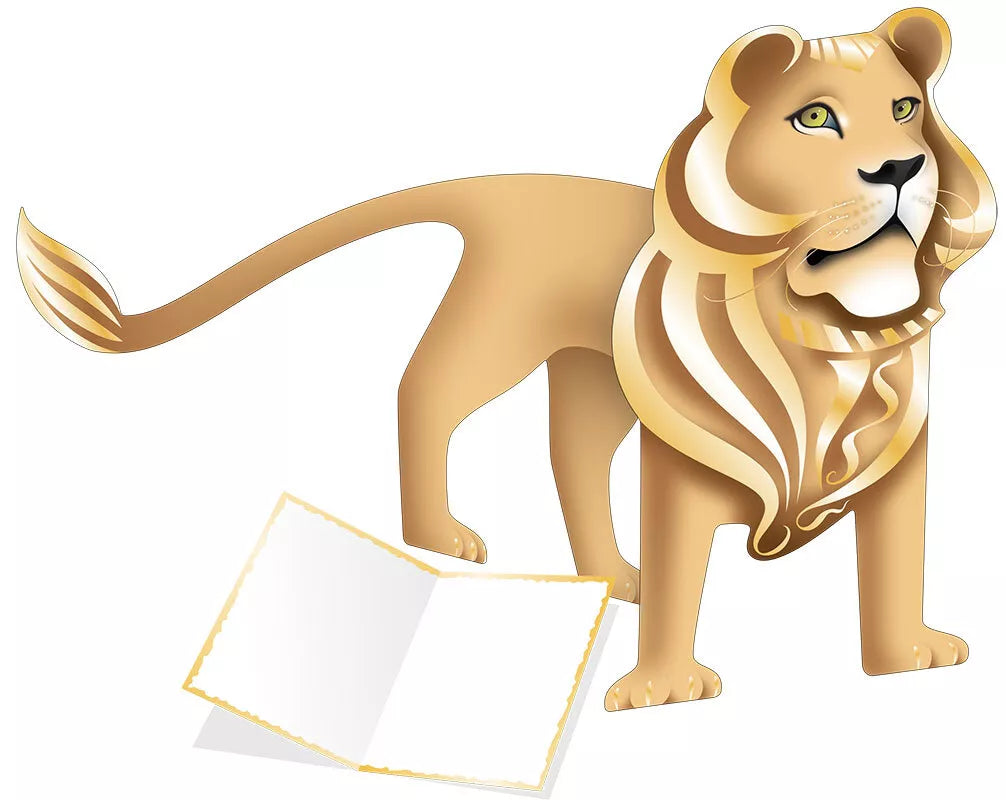 Leo the Lion 3D Greeting Card with Envelope - Bee's Emporium
