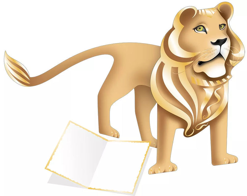 Leo the Lion 3D Greeting Card with Envelope