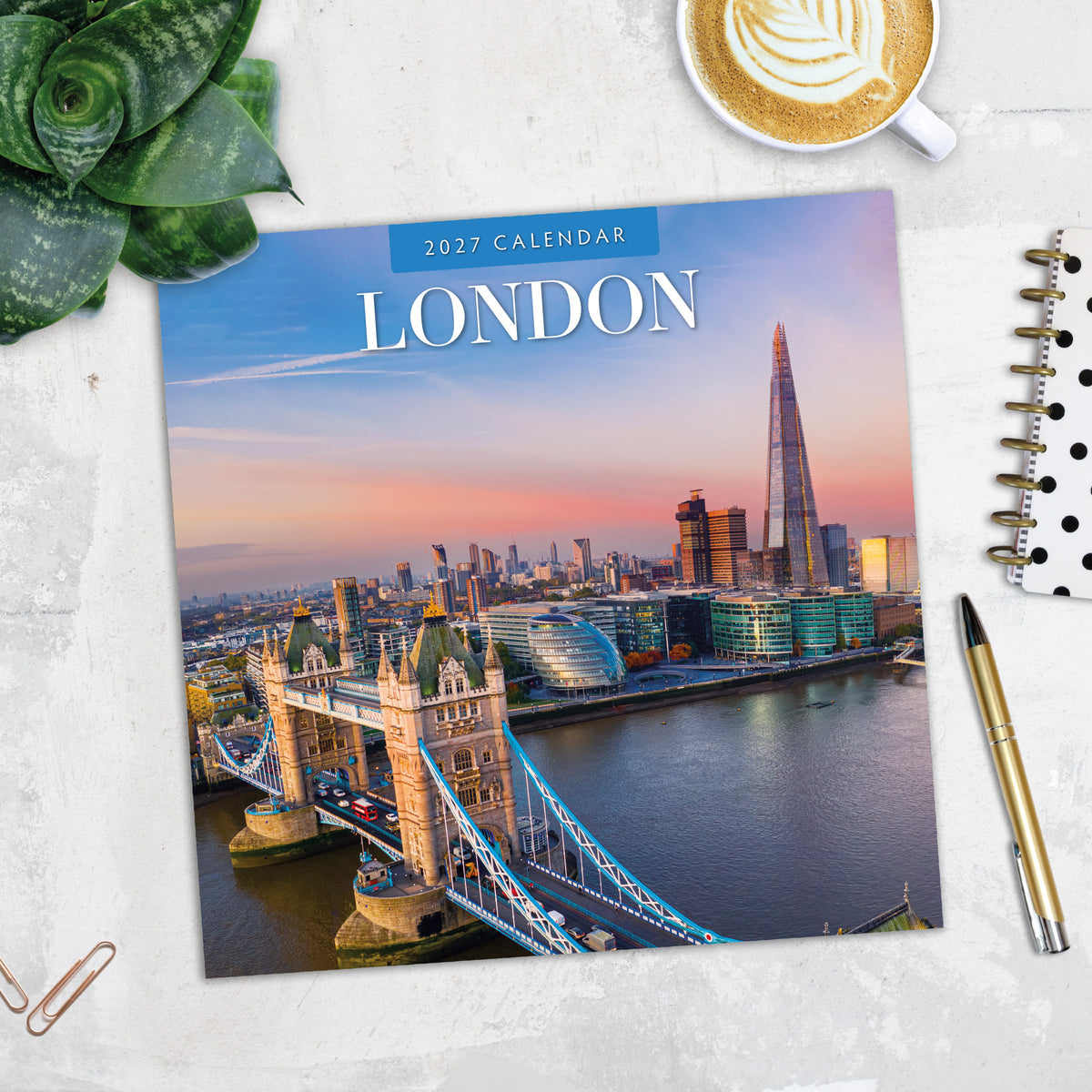 London 2027 Square Wall Calendar