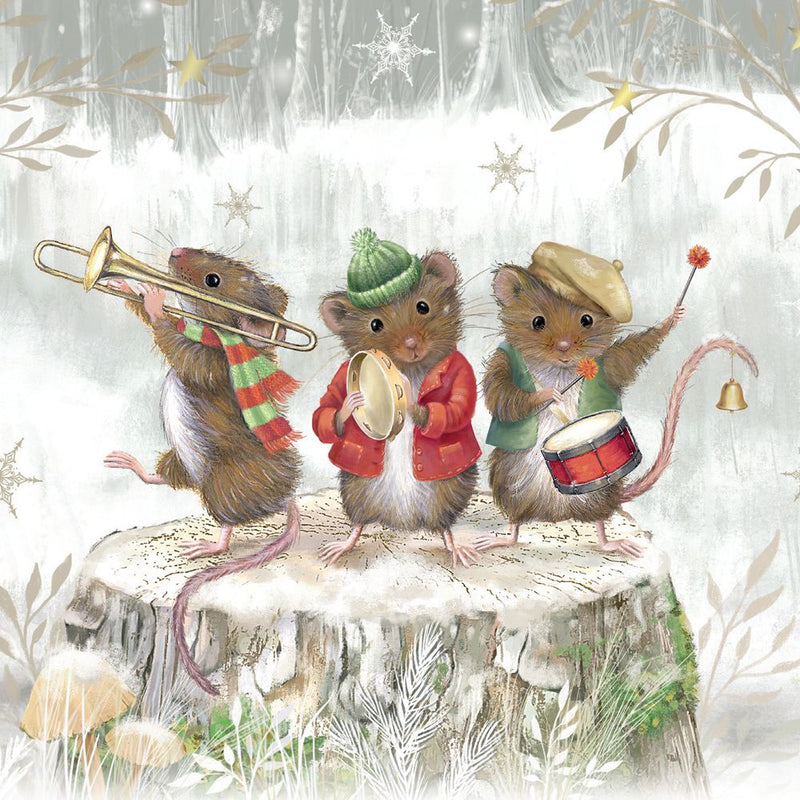 Musical Mice by Sarah Summers Pack of 8 Charity Christmas Cards