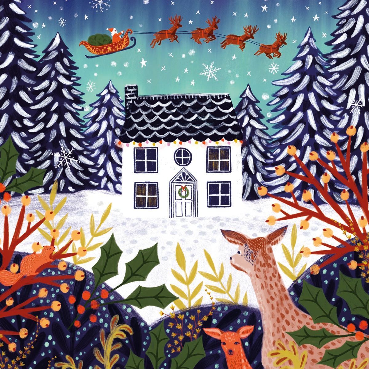 The Night Before Christmas by Lee Foster Wilson Pack of 8 Charity Christmas Cards