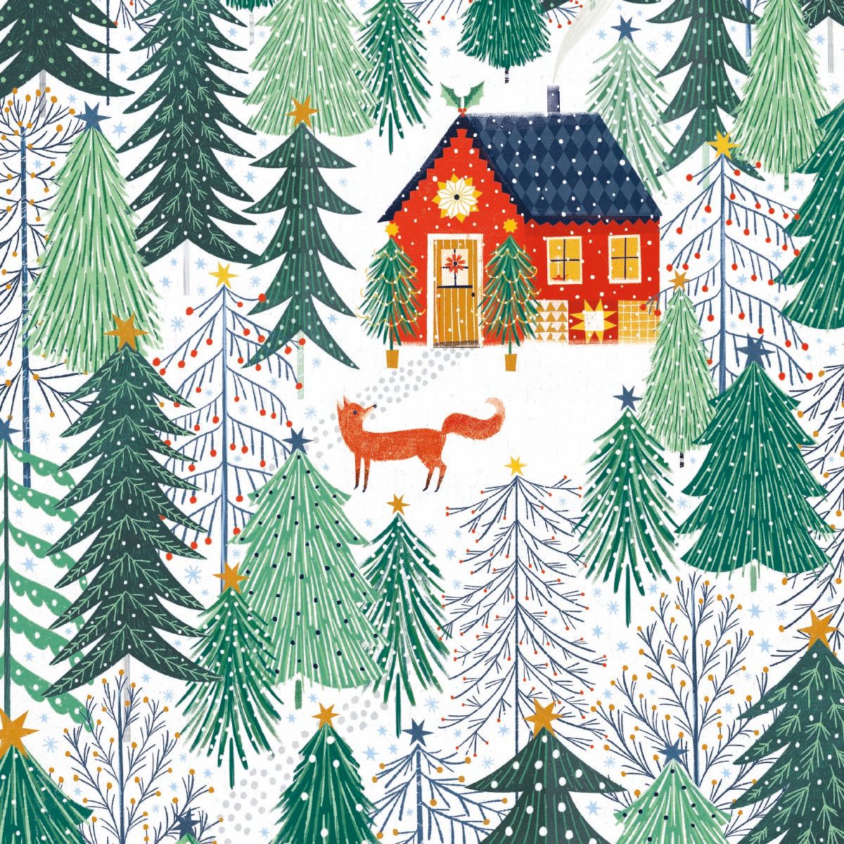 A Snowy Sanctuary by Ali Brookes Pack of 5 Charity Christmas Cards