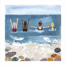 Morning Dip by Christina Carpenter Blank Greeting Card with Envelope