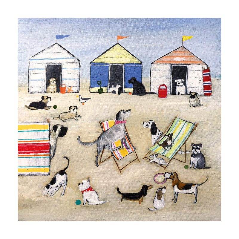 Dogs Day Out by Louise Rawlings Blank Greeting Card with Envelope