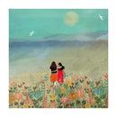Beach Walk by Angela Holland Blank Greeting Card with Envelope