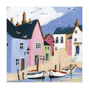 Fishing Village by Maureen Bonfield Blank Greeting Card with Envelope