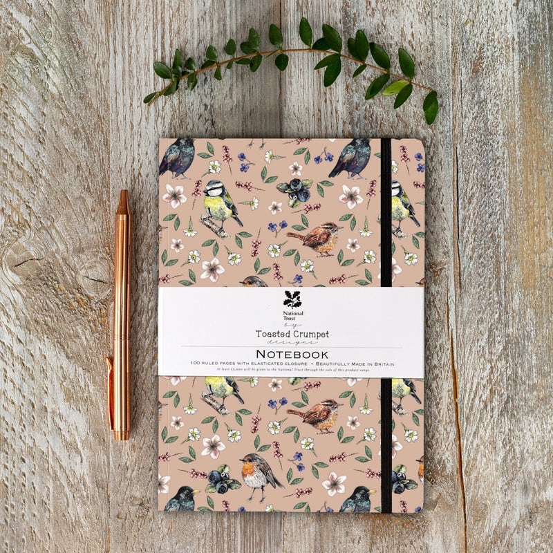 National Trust Garden Birds A5 Notebook