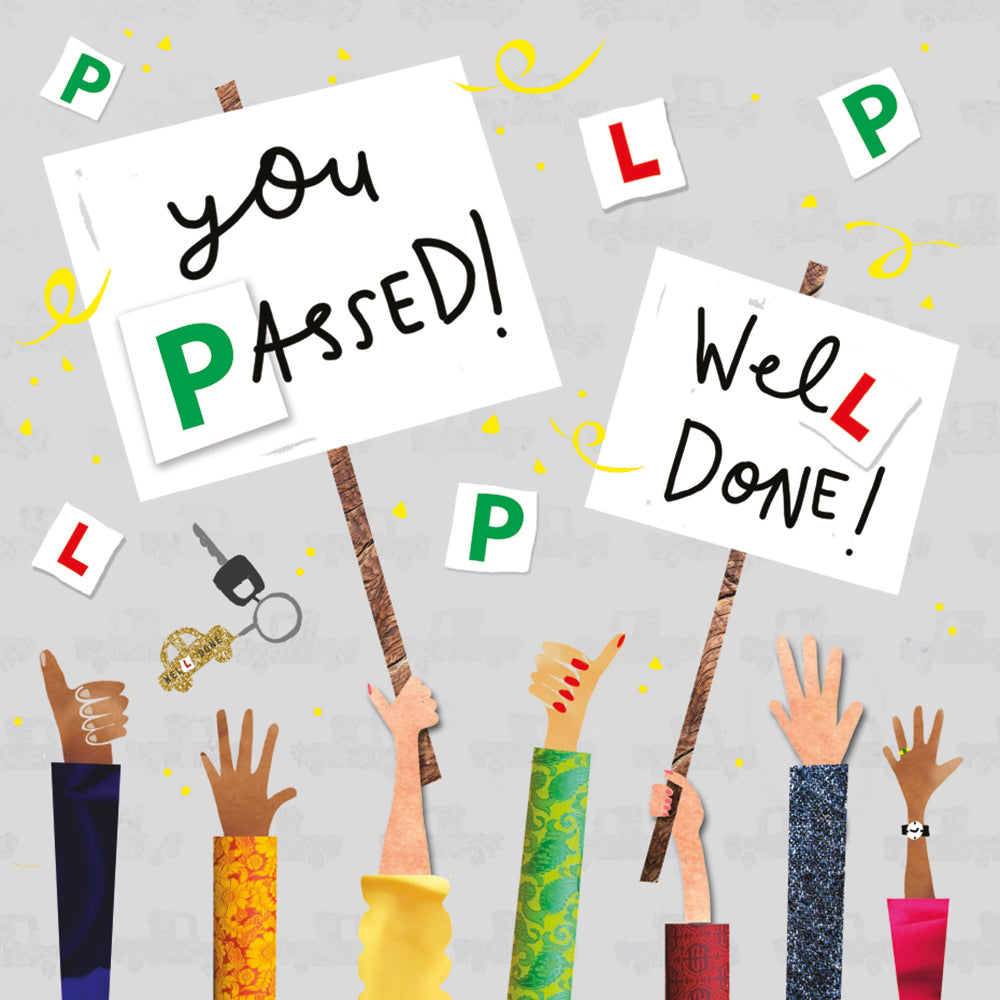 Well Done! You Passed! Driving Test Greeting Card with Envelope