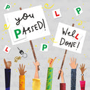Well Done! You Passed! Driving Test Greeting Card with Envelope