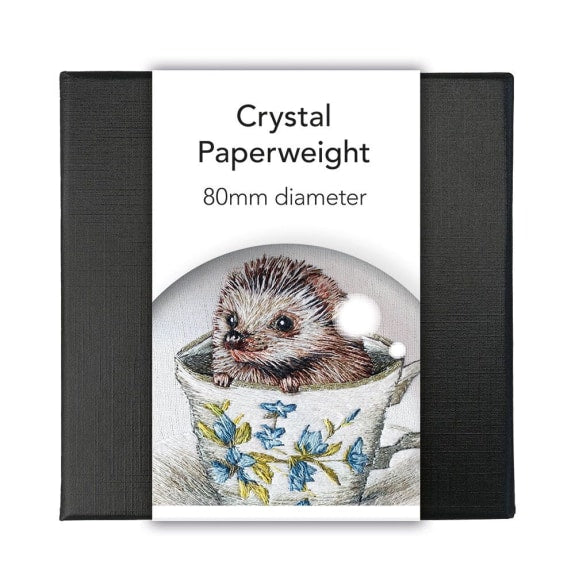Emillie Ferris Baby Hedgehog Crystal Dome Paperweight