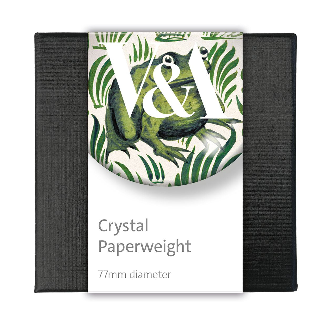 V&A Frog Tile Crystal Dome Paperweight - Bee's Emporium