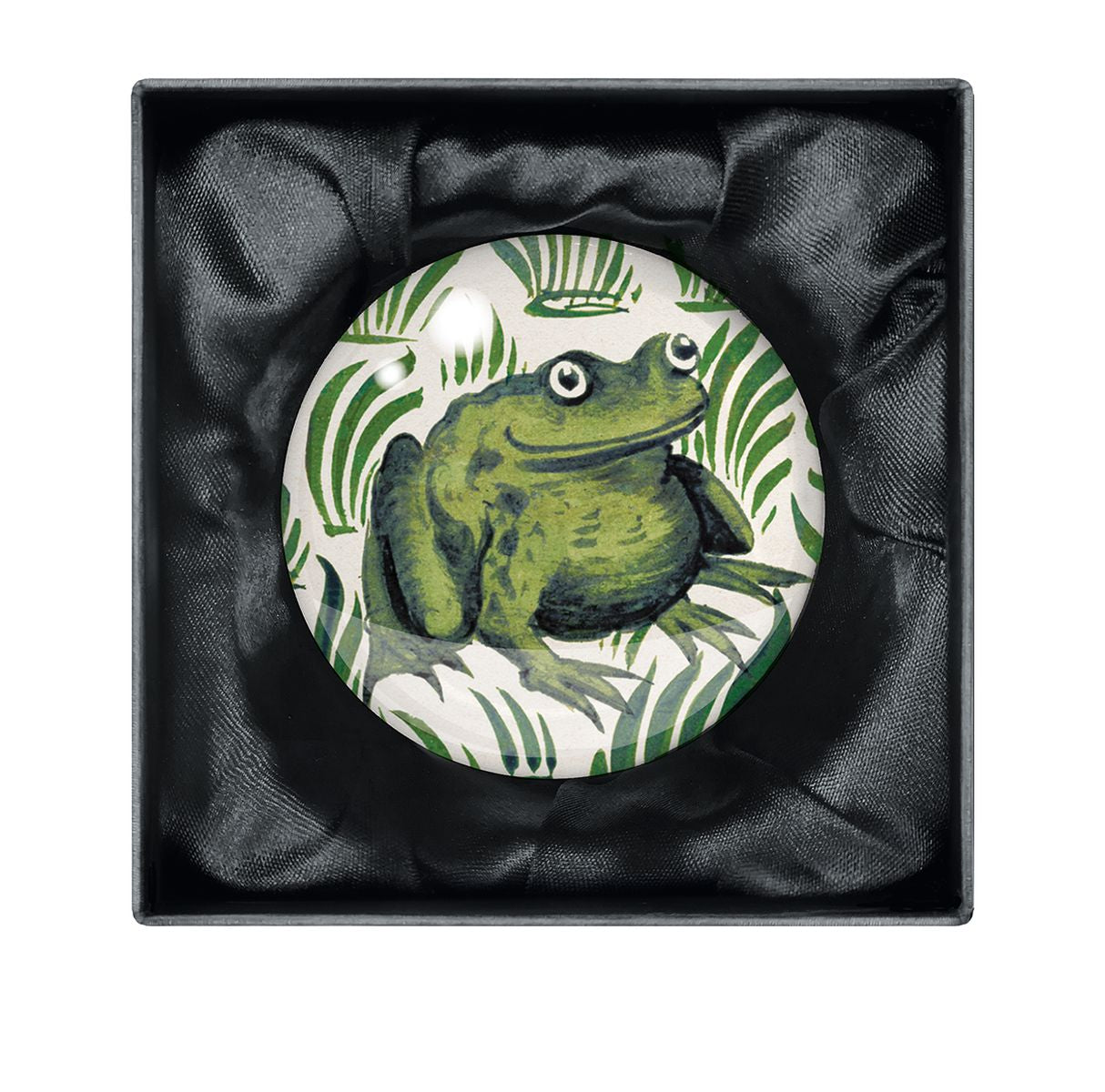 V&A Frog Tile Crystal Dome Paperweight - Bee's Emporium