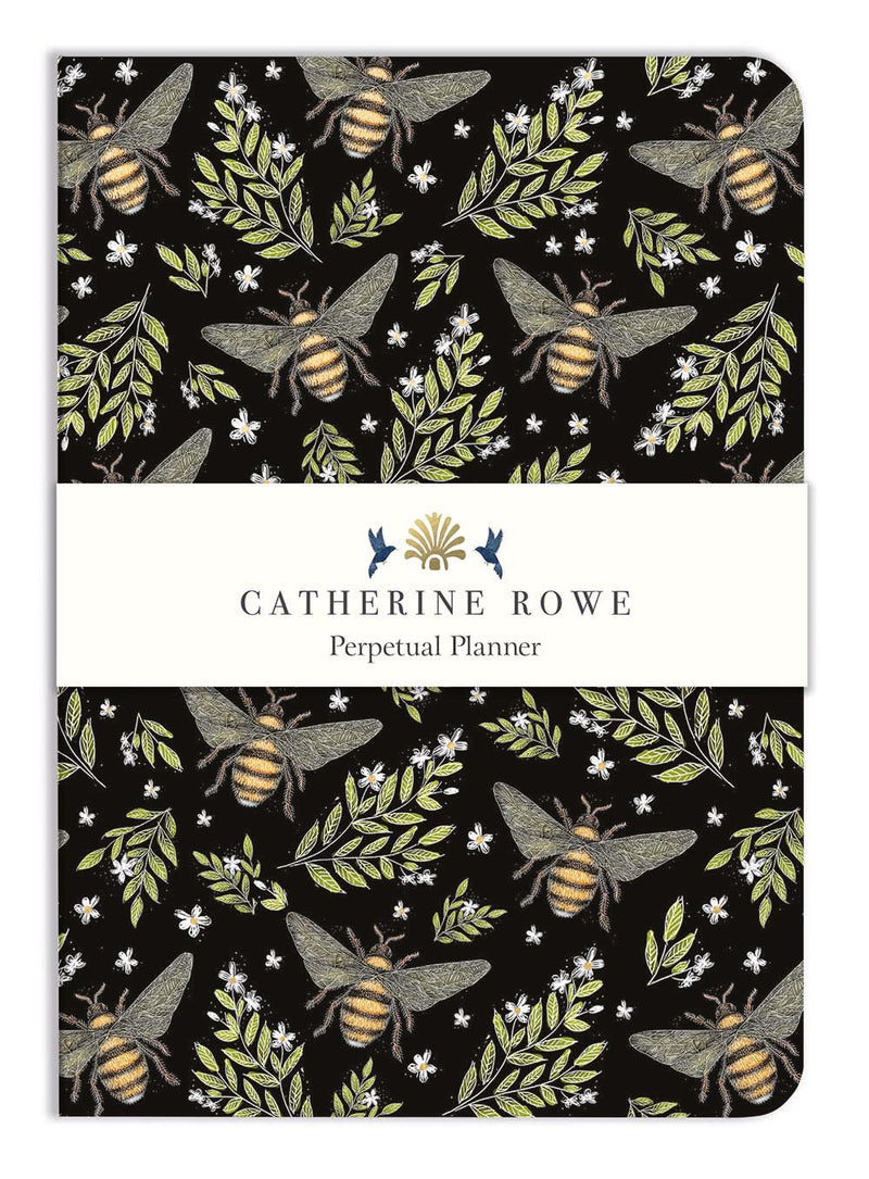 Catherine Rowe Honey Bee Pattern A5 Perpetual Planner