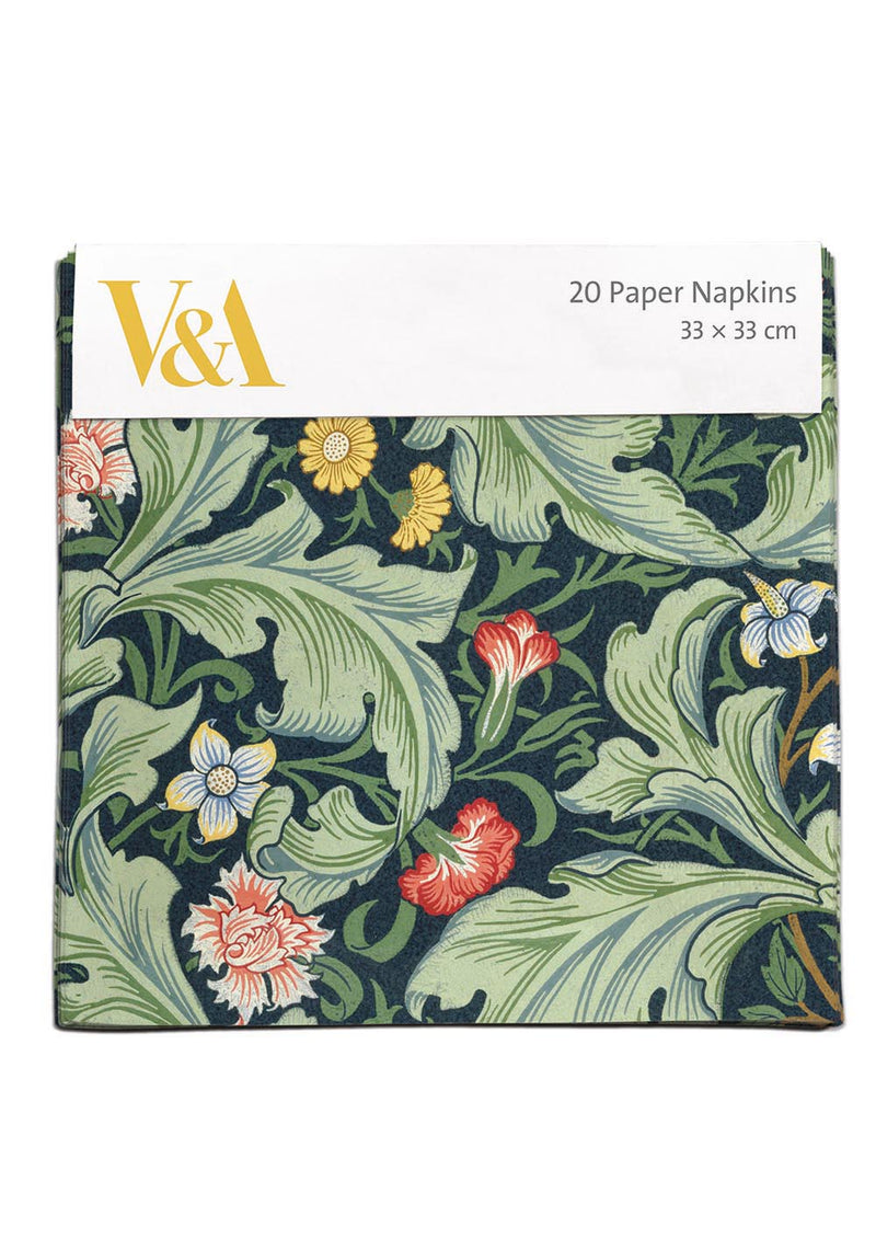 V&A Leicester Wallpaper Pack of 20 Paper Napkins