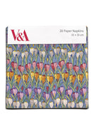 V&A Row of Crocuses Pack of 20 Paper Napkins