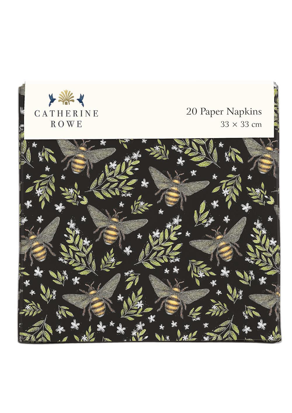 Honey Bee Pattern by Catherine Rowe Pack of 20 Paper Napkins