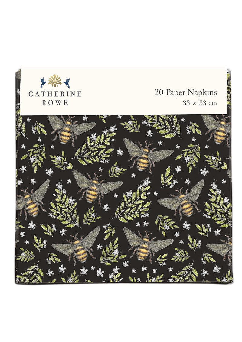 Honey Bee Pattern by Catherine Rowe Pack of 20 Paper Napkins