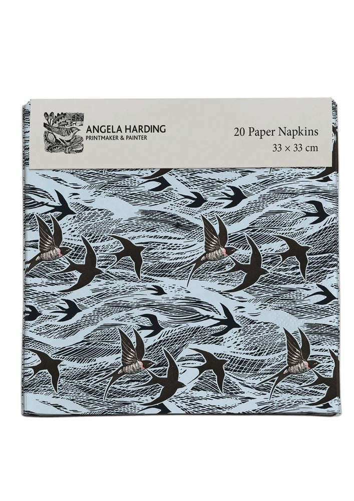 Angela Harding Swallows and Sea Pack of 20 Paper Napkins - Bee's Emporium