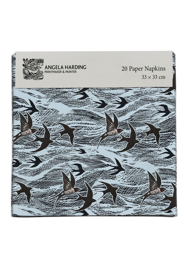 Angela Harding Swallows and Sea Pack of 20 Paper Napkins