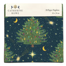 Celestial Christmas Trees by Catherine Rowe Pack of 20 Christmas Paper Napkins