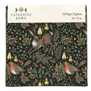 Christmas Garden by Catherine Rowe Pack of 20 Christmas Paper Napkins