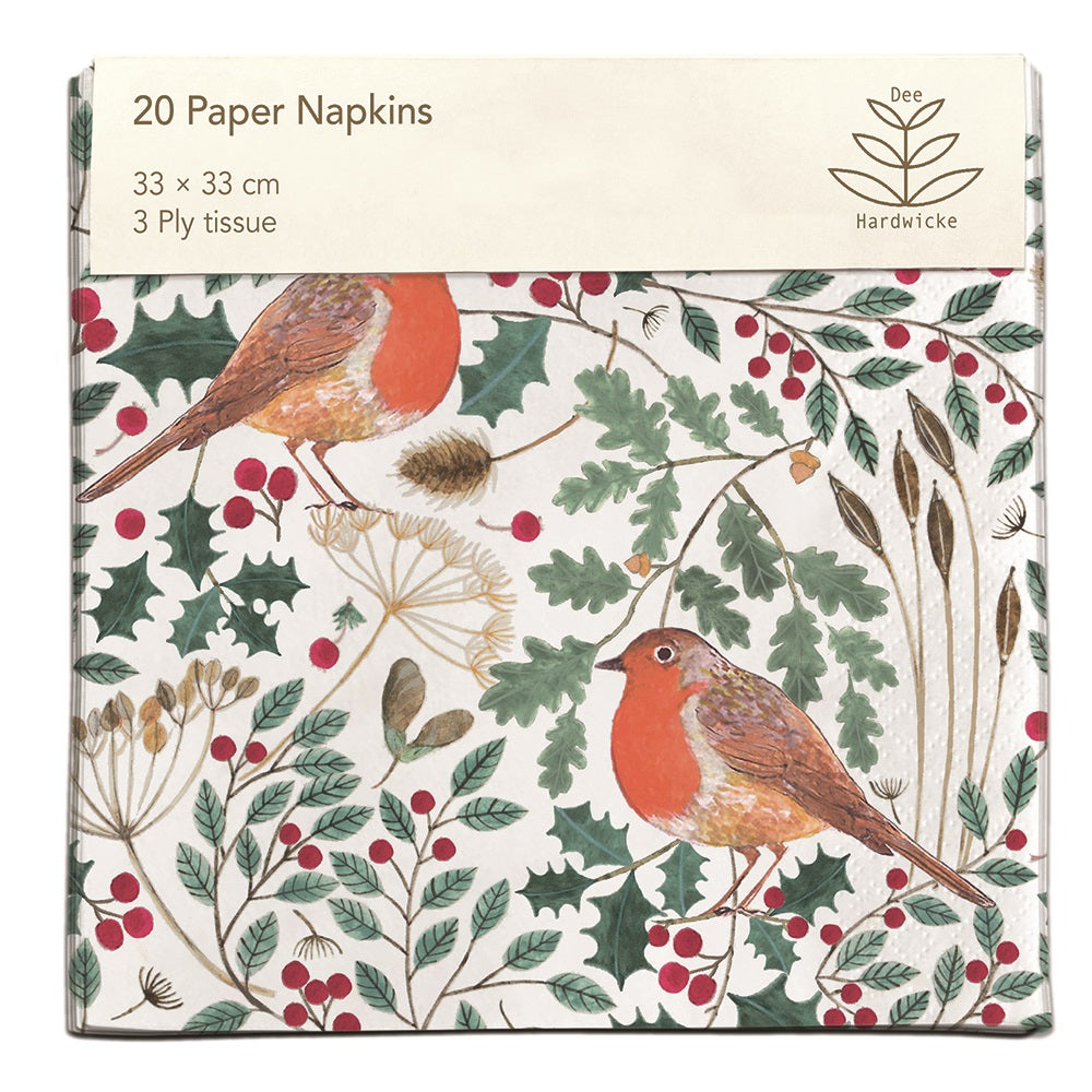Winter Dreaming by Dee Hardwicke Pack of 20 Christmas Paper Napkins - Bee's Emporium