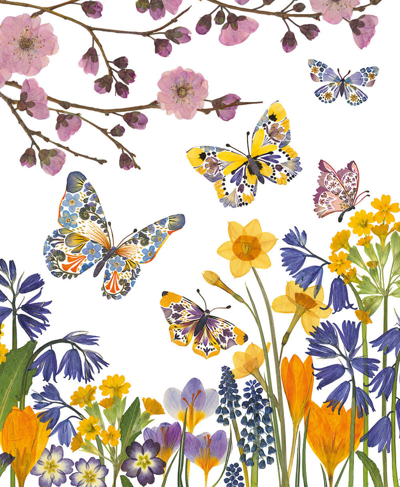 Wild Press - Butterfly Meadow Blank Greeting Card with Envelope