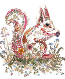 Wild Press - Wildwood Red Squirrel Blank Greeting Card with Envelope