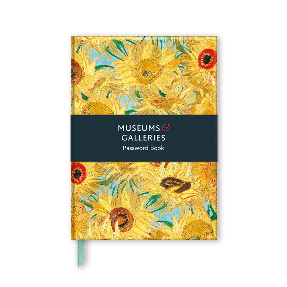 Vincent Van Gogh Vase with Twelve Sunflowers Password Book - Bee's Emporium