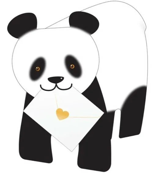 BamBoo Panda 3D Greeting Card with Envelope