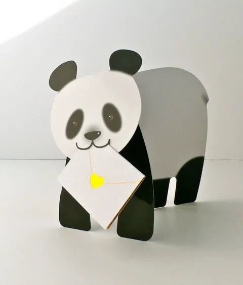 BamBoo Panda 3D Greeting Card with Envelope