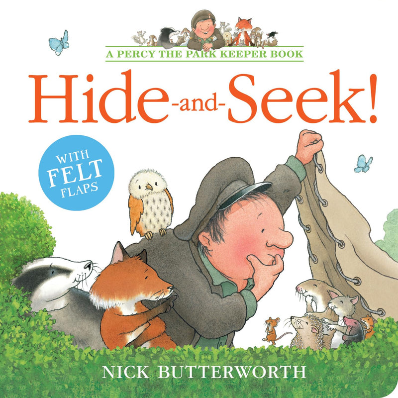 Percy the Park Keeper: Hide and Seek by Nick Butterworth (Board Book)