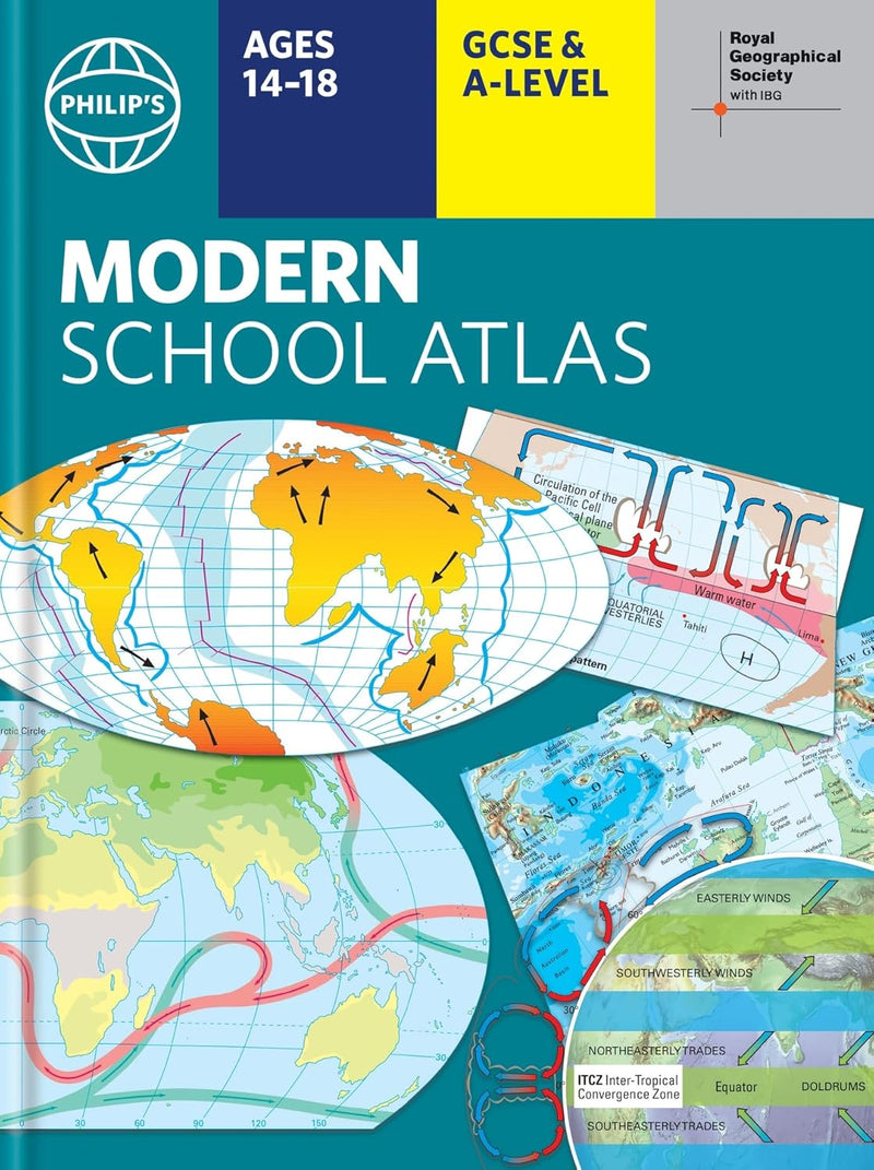 Philip's RGS Modern School Atlas: Hardback 101st edition (Philip's World Atlas) (Hardcover)